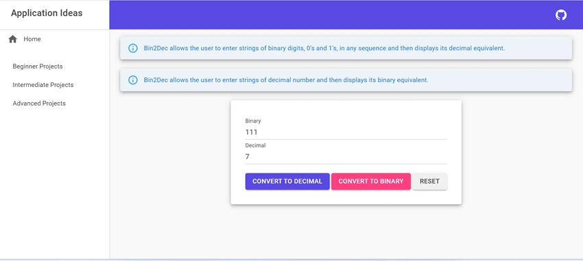 Binary to Decimal using Blazor