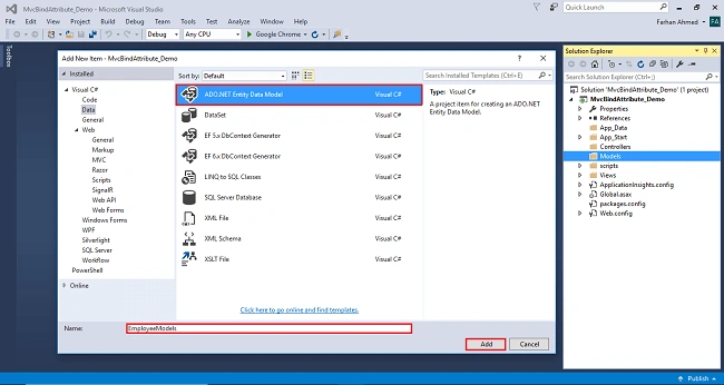 Bind Attribute In ASP.NET MVC