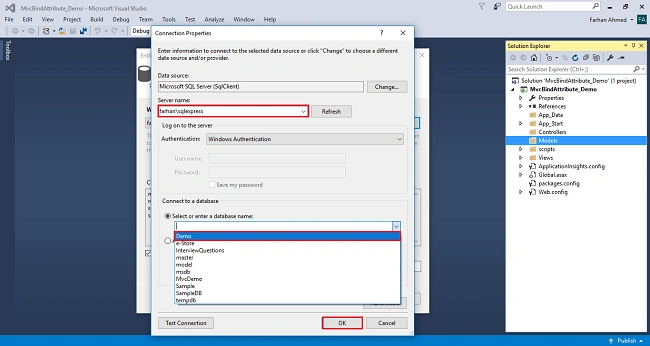 Bind Attribute In ASP.NET MVC