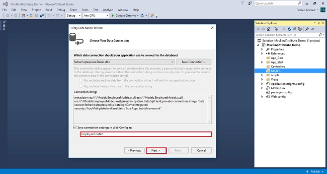 Bind Attribute In ASP.NET MVC