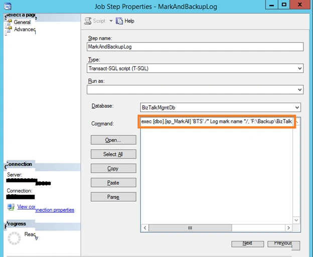 BizTalk SQL Database - Configuration Errors And Resolution