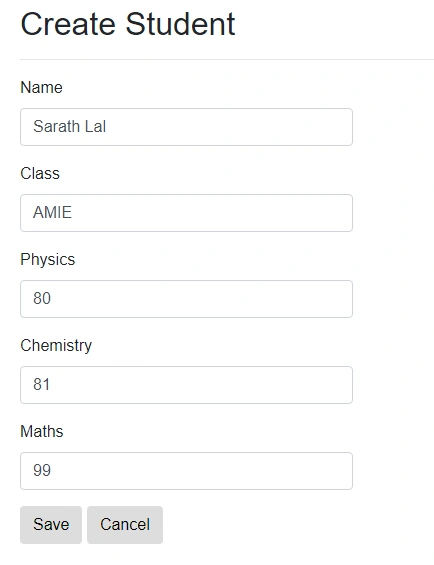Student record 