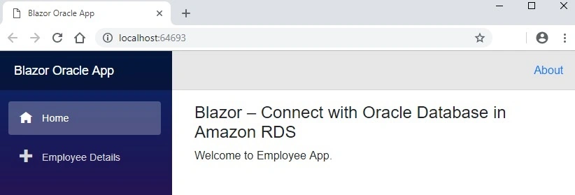 Application running