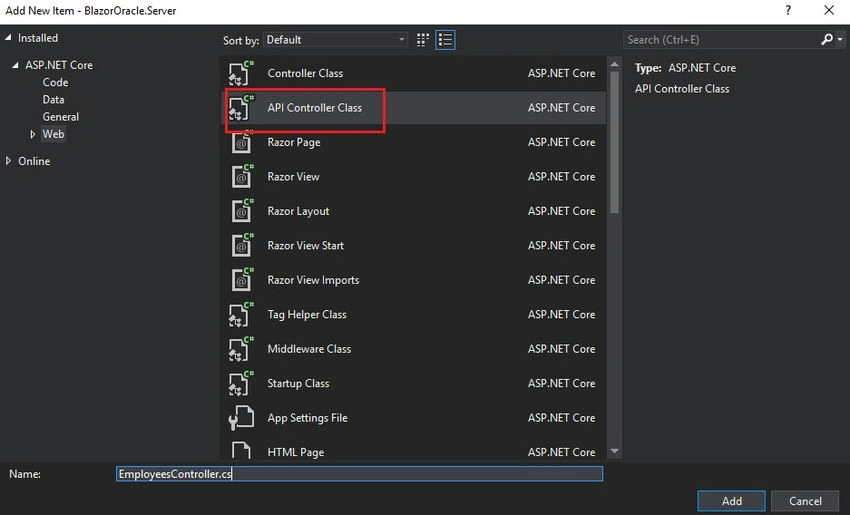 Web API Controller
