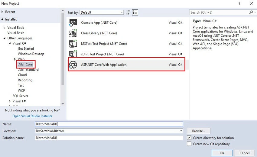 Dot NET Core-