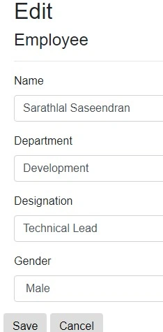 Edit Employee-