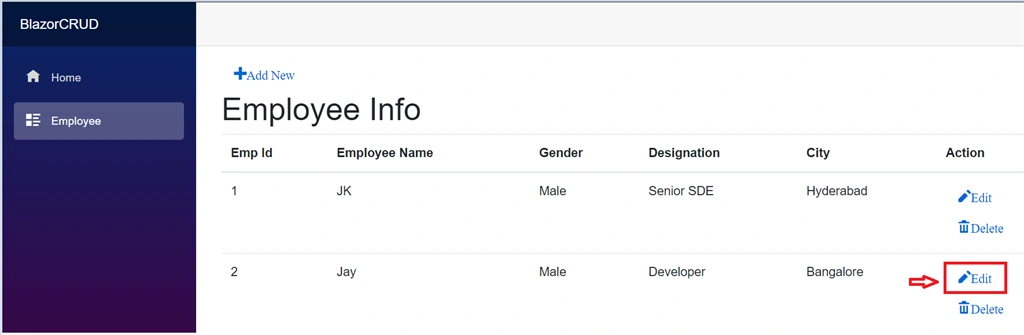 Blazor Server App CRUD With Entity Framework Core In .Net 5