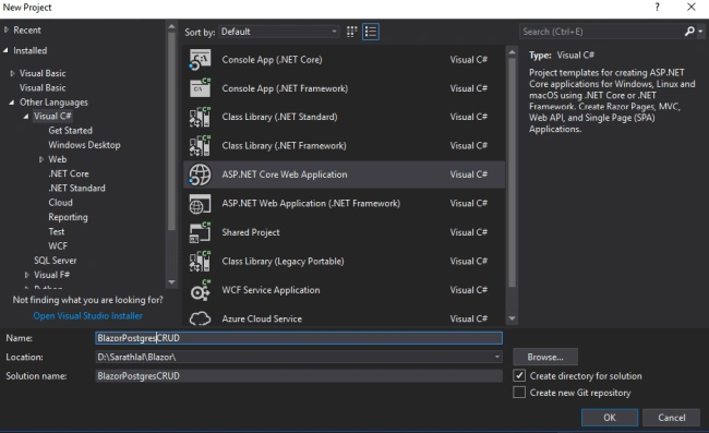 Project with Blazor 