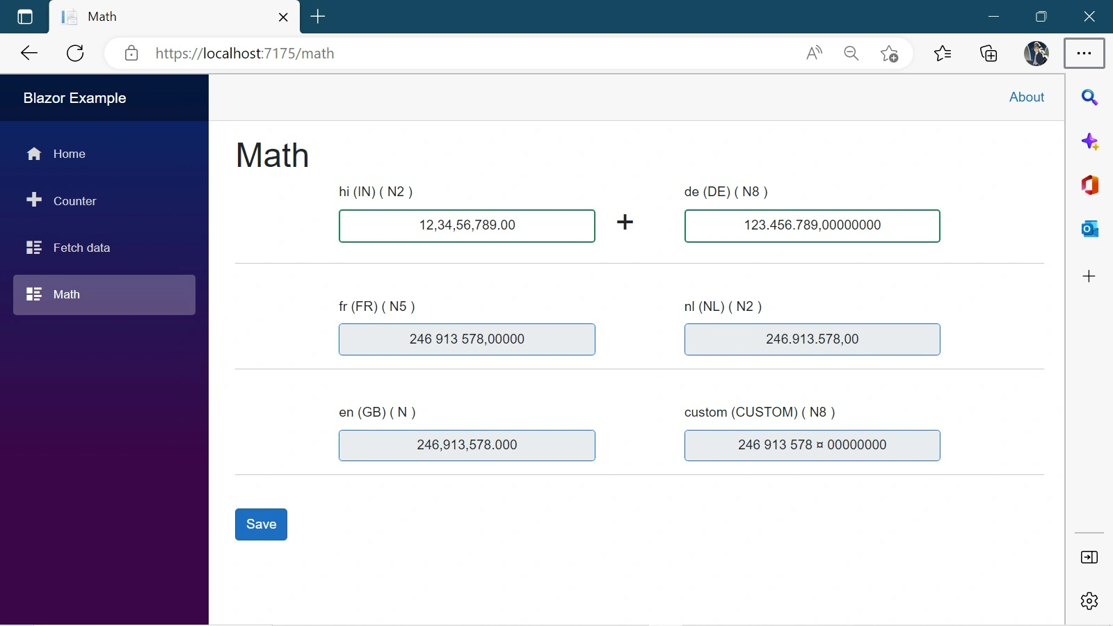 Blazor Custom Input Number Component