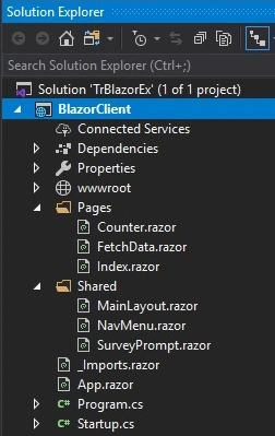 Blazor client
