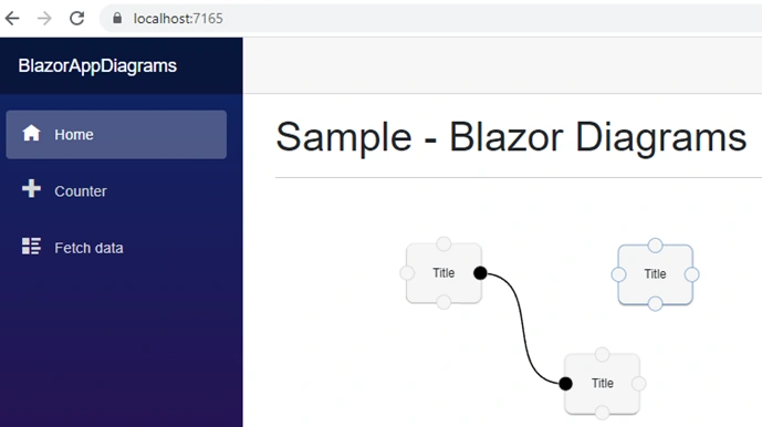 Workflow Designer using Blazor Diagrams