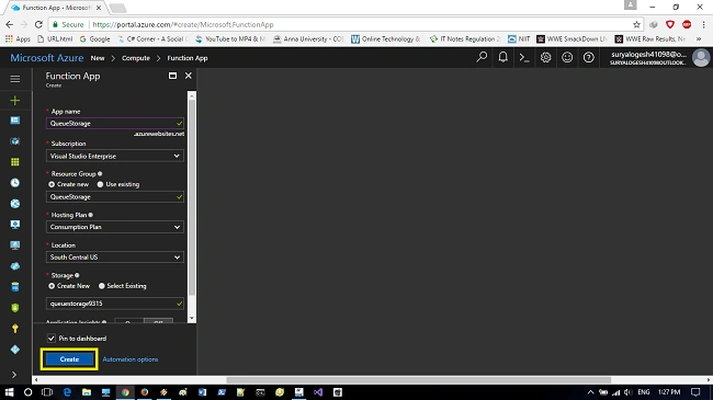 deploy Azure Function app