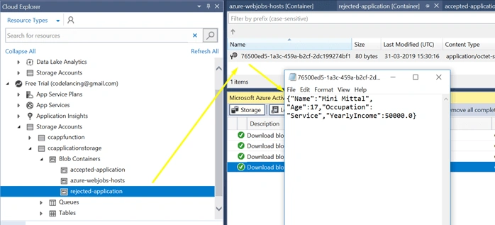 Blob Triggers And Queue Storage Trigger Azure Functions