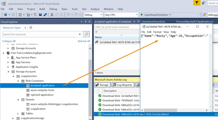 Blob Triggers And Queue Storage Trigger Azure Functions