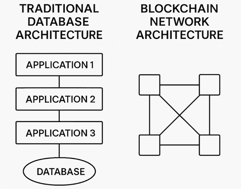 Blockchain vs. Traditional Databases Architecture