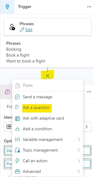 Ask question