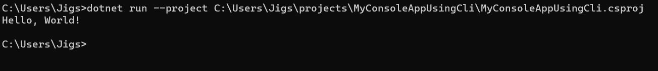 Run cli command