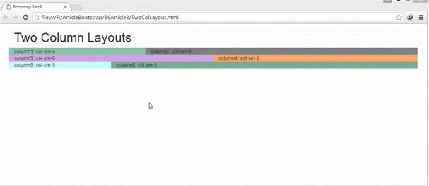Two Column Layouts
