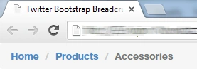 bootstrap breadcrumb