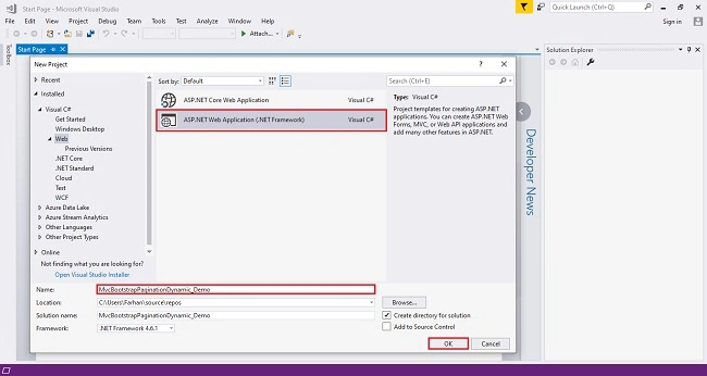 ASP dot net web application