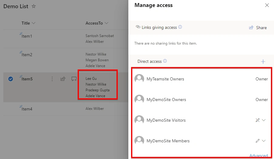 Break inheritance and set item-level permission using Power Automate