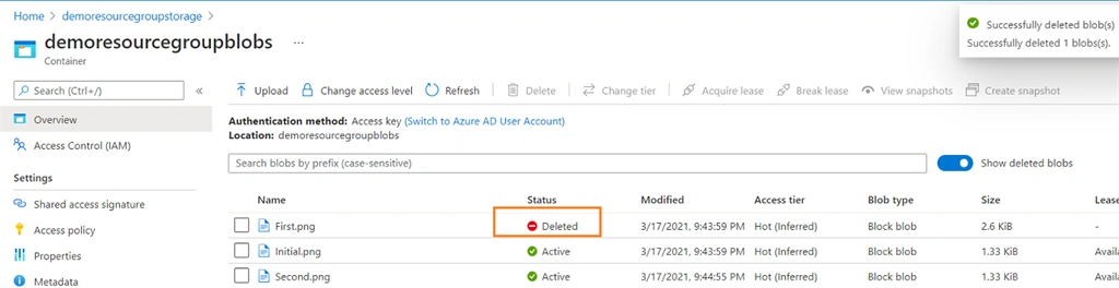 Bring Azure Blob Objects Back To Life