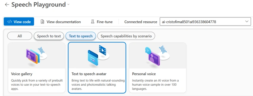 Speech playground