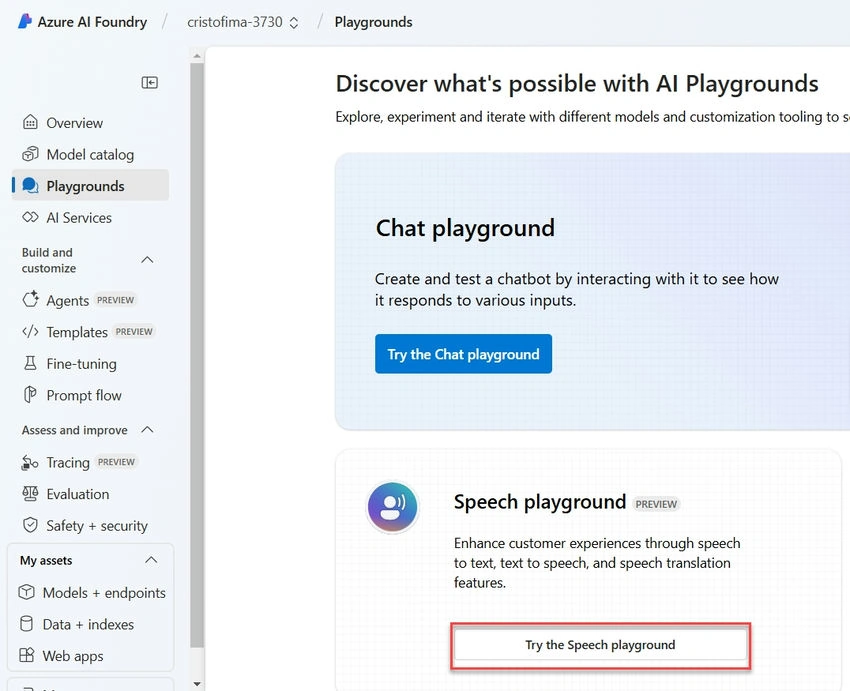 Chat Playground