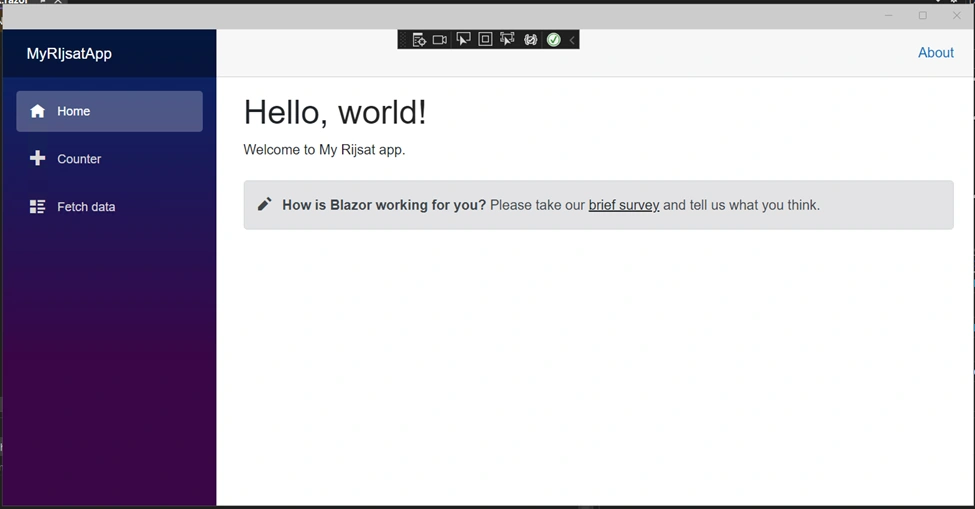 Blazor Hybrid App with .NET MAUI