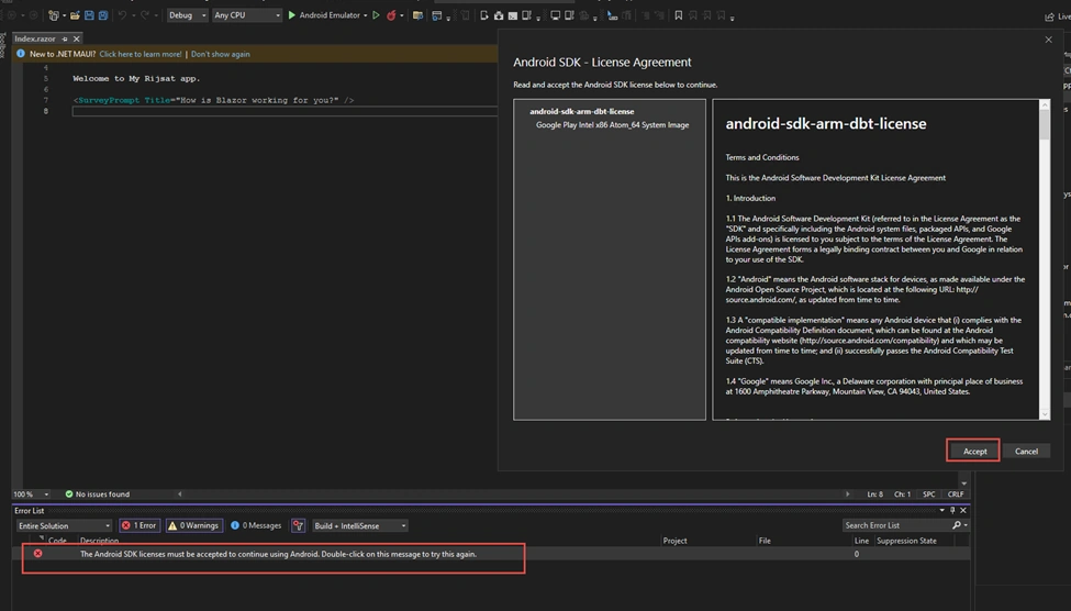Blazor Hybrid App with .NET MAUI