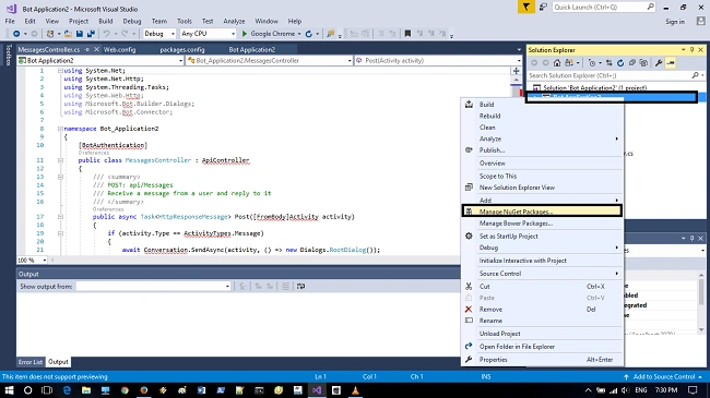 Microsoft.Bot.Builder package