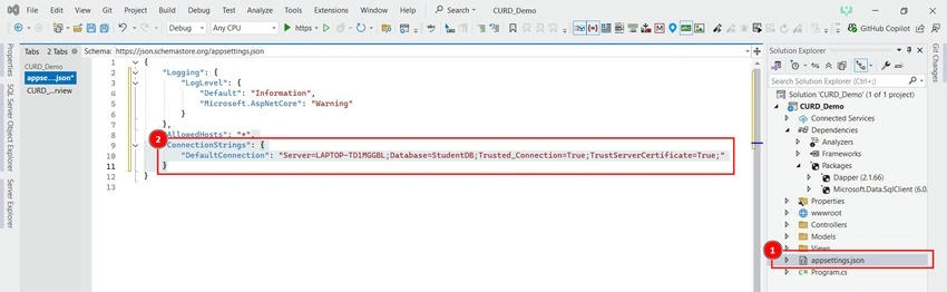 Configure Database Connection