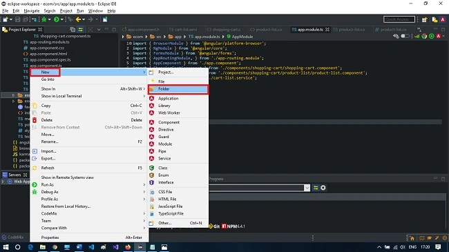Using Eclipse Build A Simple Online Shopping Site With Angular IDE Plugin