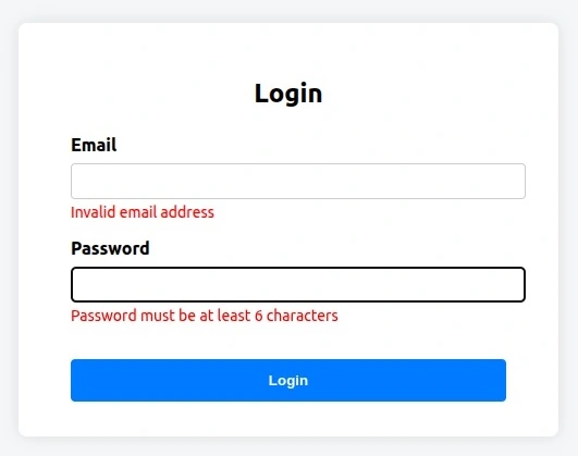 error messages