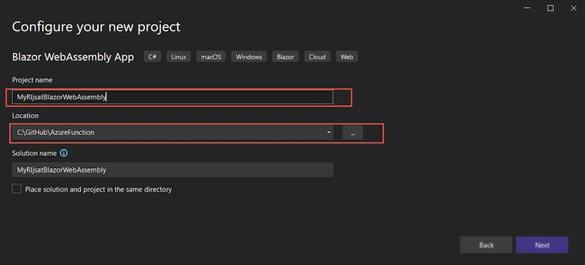 Web App With Blazor In .NET 7