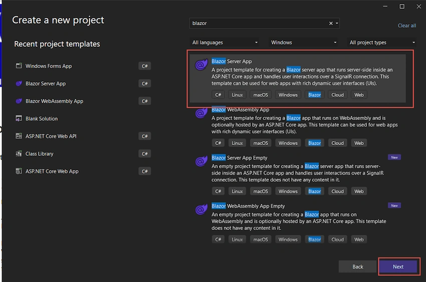 Web App With Blazor In .NET 7