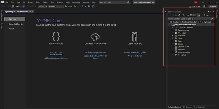 Web App With Blazor In .NET 7