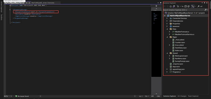 Web App With Blazor In .NET 7