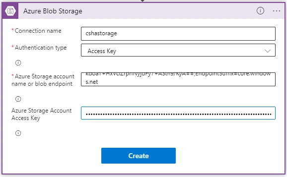Azure blob storage