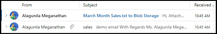 email marked as read