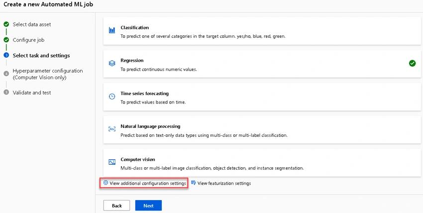 regression model of house renting Azure AutoML