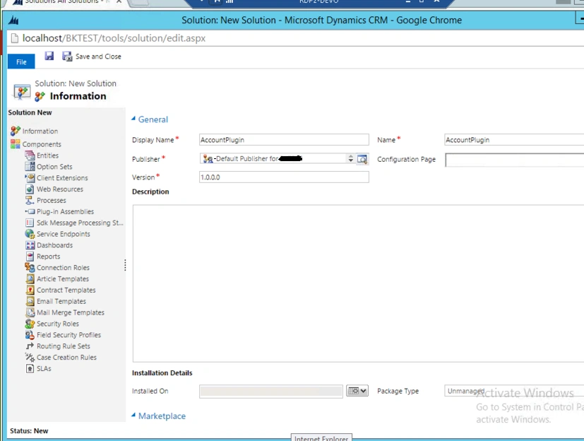 Plugin Solution