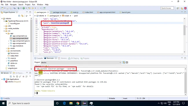 Electron packager 