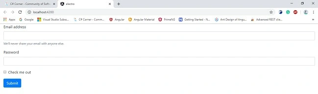  Angular application
