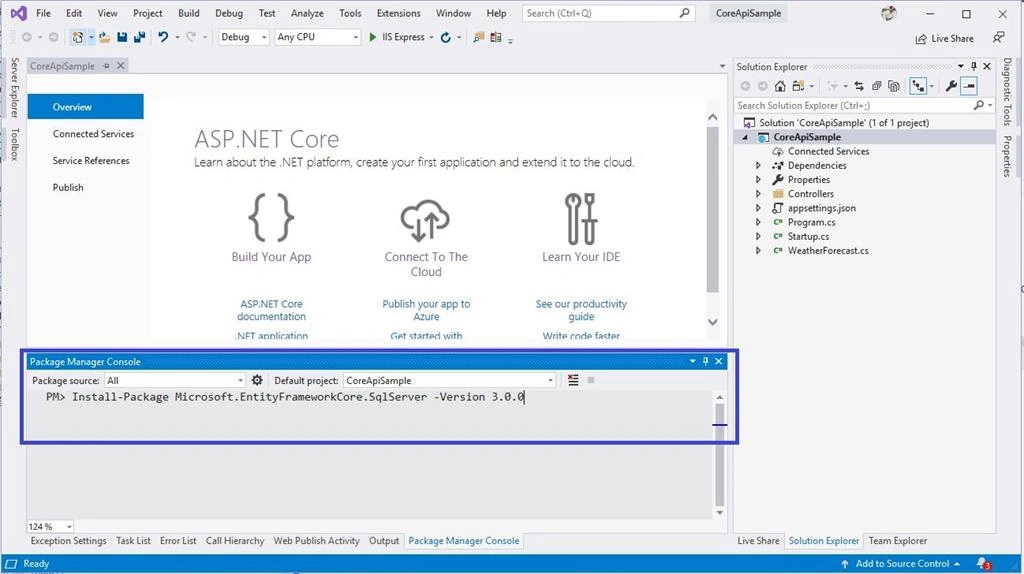 Build ASP.NET Core API Using Existing Database