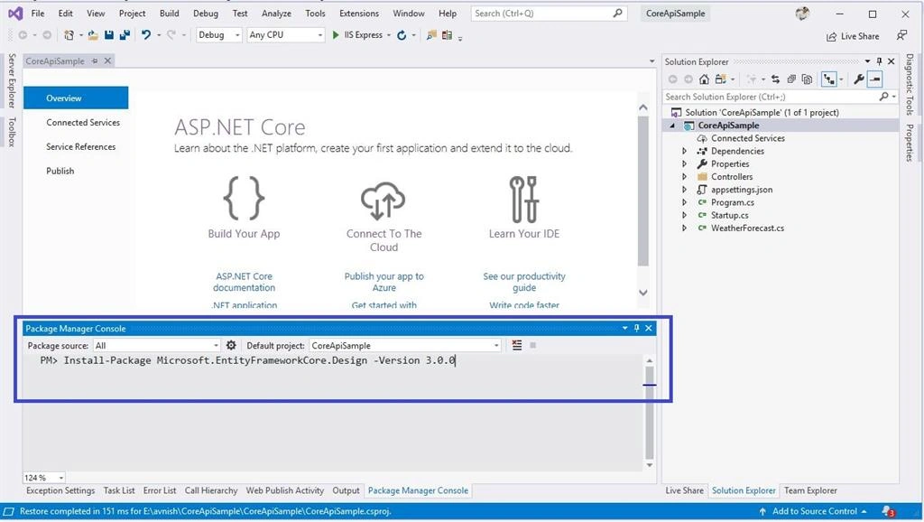 Build ASP.NET Core API Using Existing Database