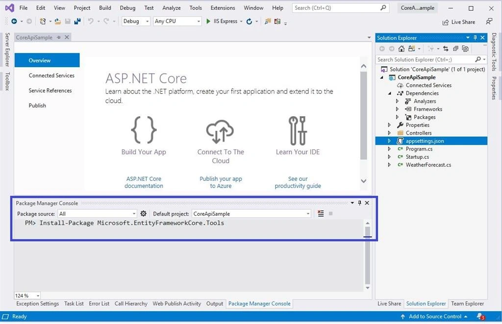 Build ASP.NET Core API Using Existing Database