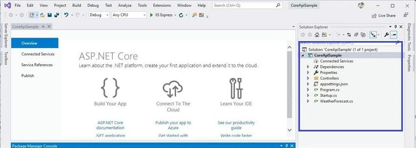 Solution explorer