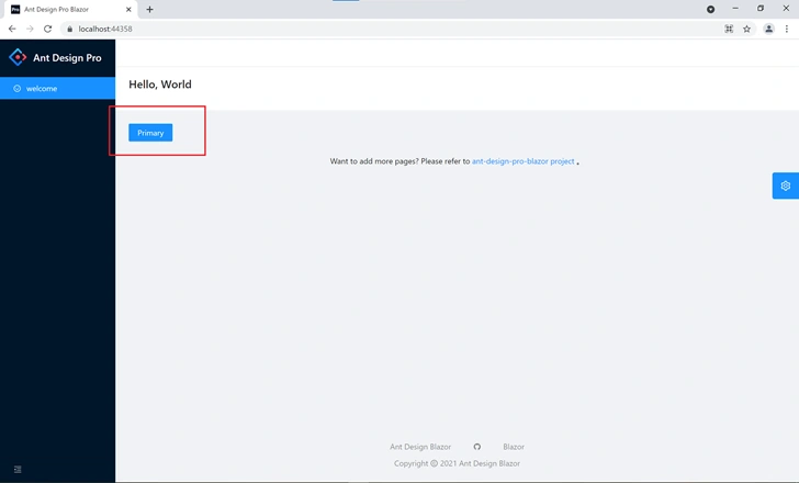 Build Blazor WebAssembly with Ant Design