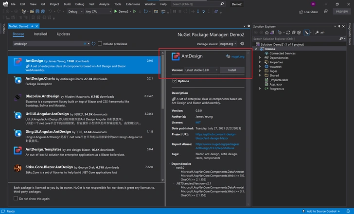 Build Blazor WebAssembly with Ant Design